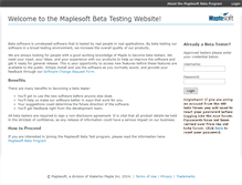 Tablet Screenshot of beta.maplesoft.com